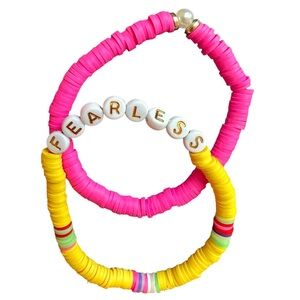 Taylor swift fearless friendship bracelet set of 2!